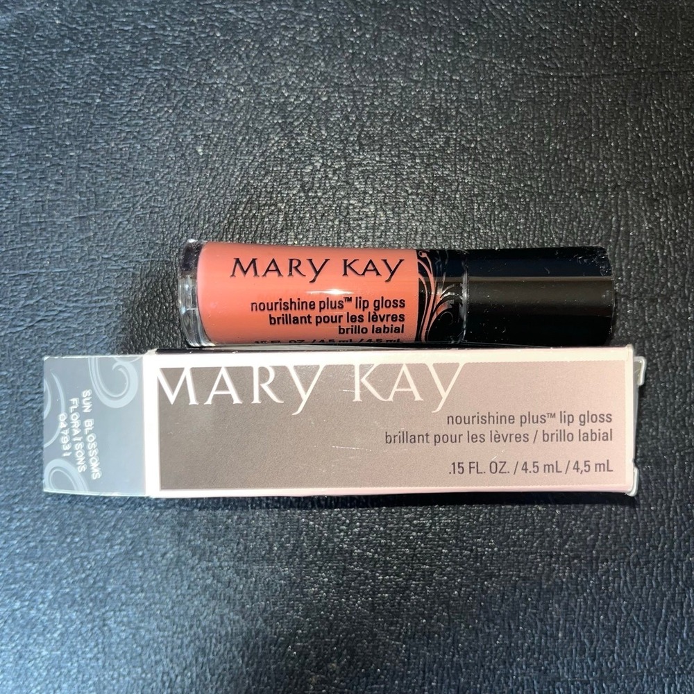 New Mary Kay Nourishine Plus Lip Gloss - SUN BLOSSOMS - Full Size